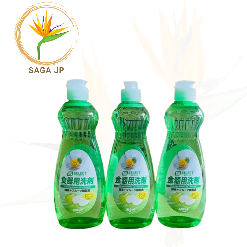 Nước rửa chén S Select Hương Táo 600ml. Hàng nội địa Nhật Bản