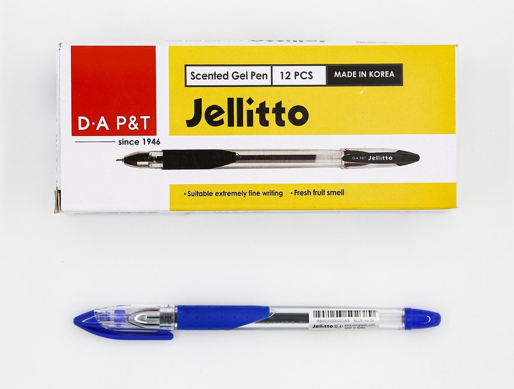Bút Gel Jellitto D.A P&T 0.38mm (hộp 12 cây)