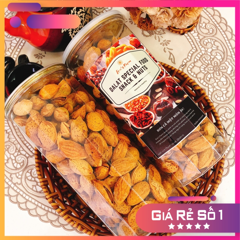 HẠNH NHÂN RANG BƠ 450G [LOẠI ĐẶC BIỆT] - THƠM NGON - BỔ DƯỠNG