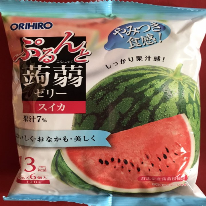 [HCM]Thạch trái cây Orihiro vị dưa hấu - gói 120g