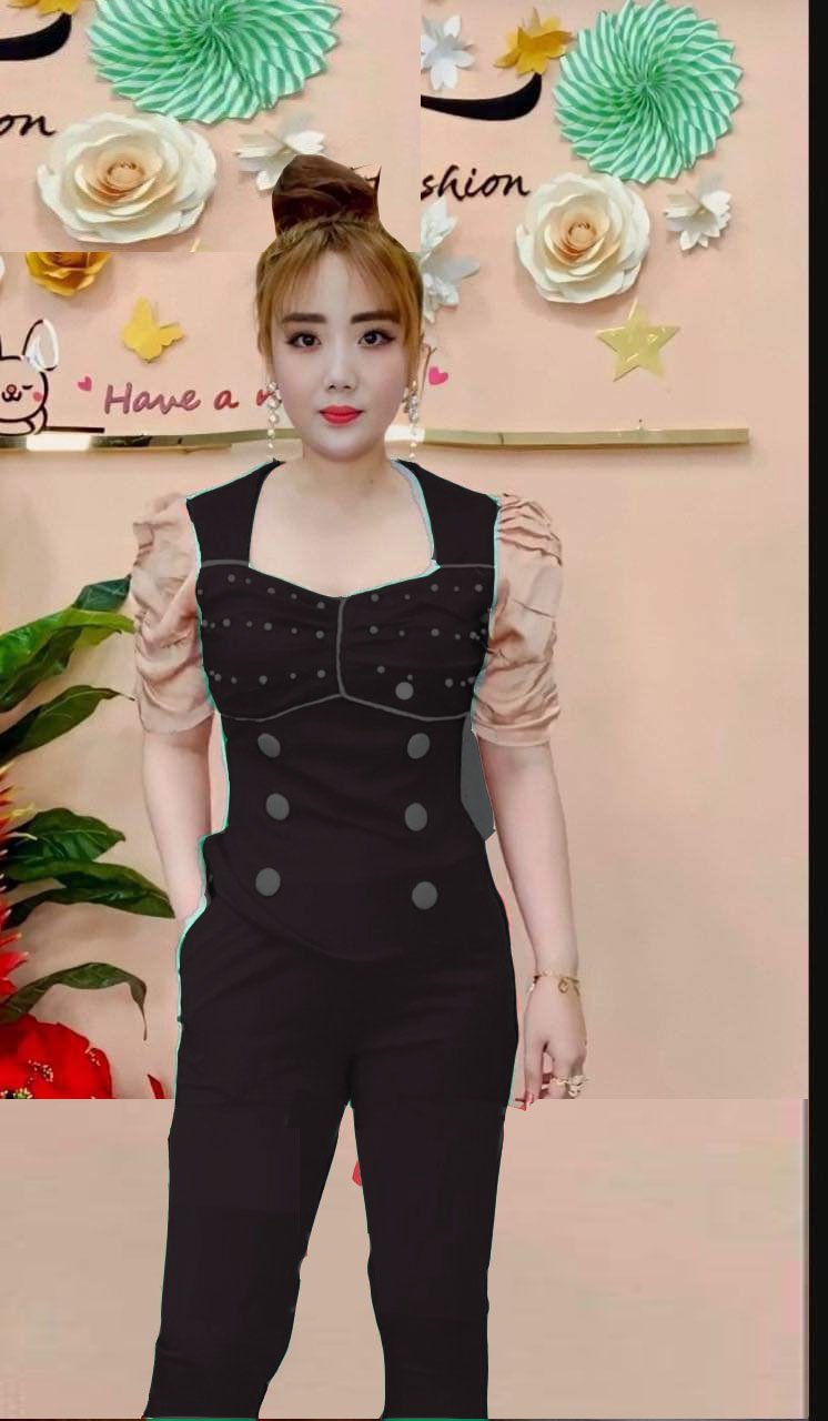 Set bộ nữ quần dài chất liệu thun cát hàn