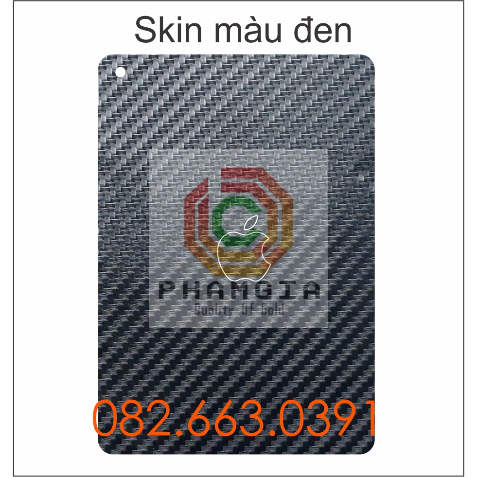 Miếng dán mặt lưng skin carbon Ipad 8 wifi / Ipad mini 5 mini 6