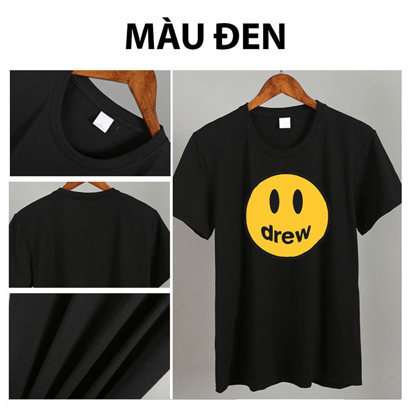 ÁO PHÔNG CỘC TAY MẶT CƯỜI DREW SIÊU CUTE