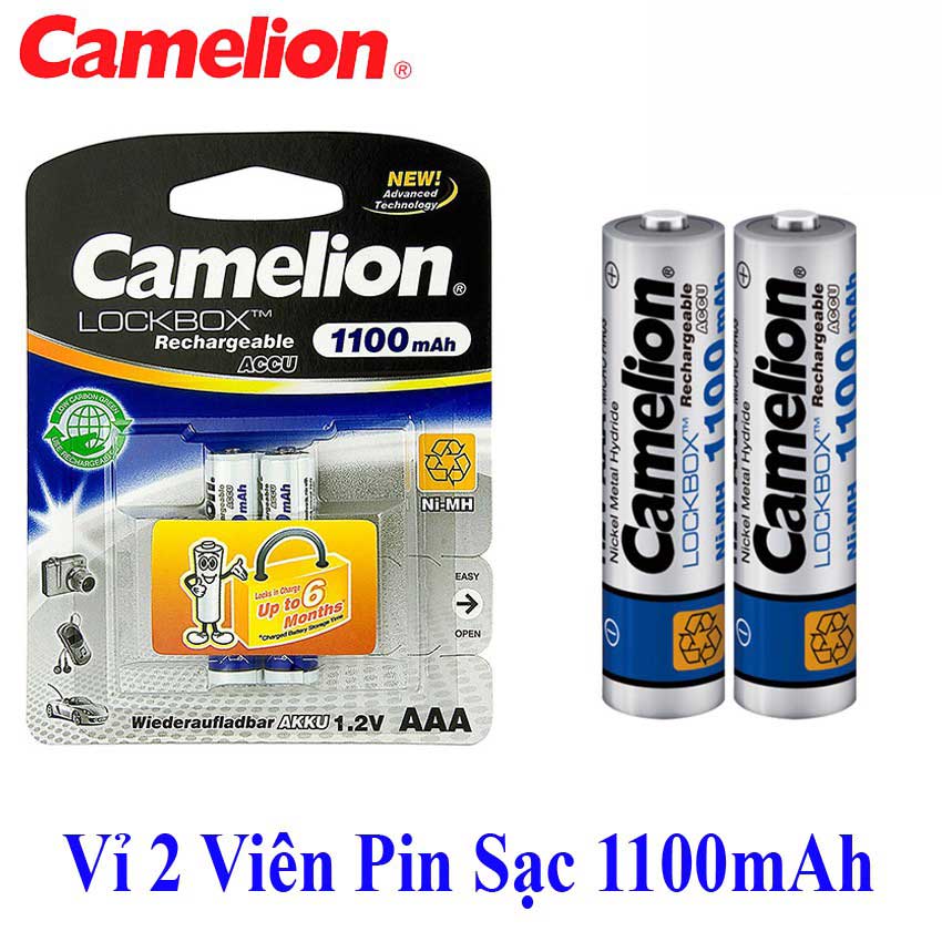 Pin sạc CYX 2A/3A Lockbox vỉ 2 viên chính hãng