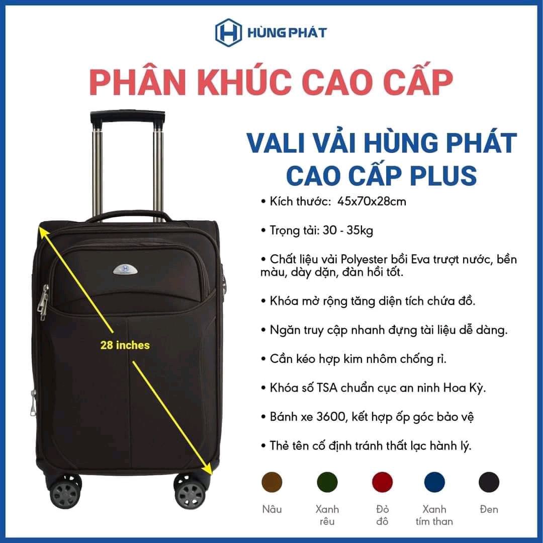 vali vải size 28