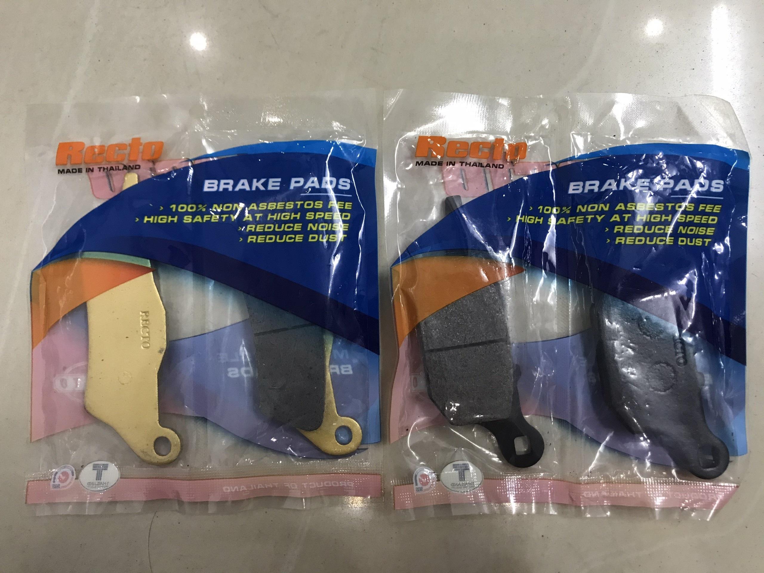 Bộ bố thắng đĩa sau Recto cho Raider FI (má phanh)