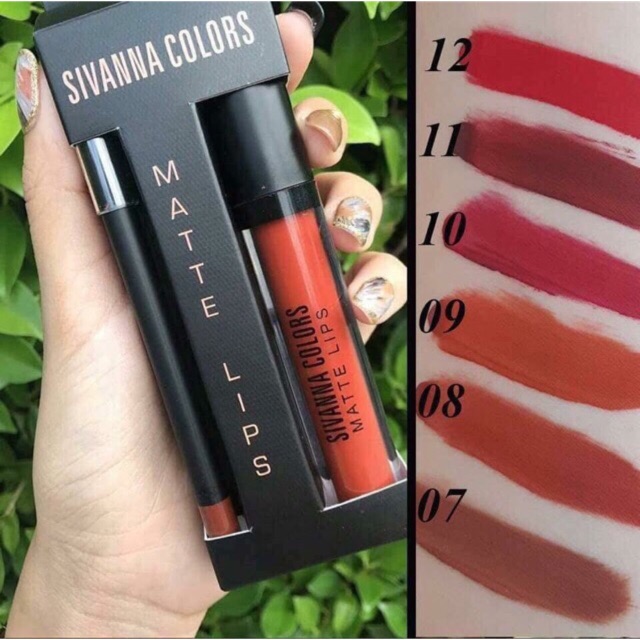 [HCM]Set son kem lì và chì kẻ viền môi Sivanna Duo Color Matte Lips 1+1 cam kết hàng đúng mô tả chất lượng đảm bảo an toàn đến sức khỏe người sử dụng đa dạng mẫu mã