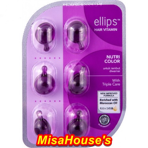 Vỉ Vitamin Ellips Dưỡng tóc ( 5 vỉ 5 màu)