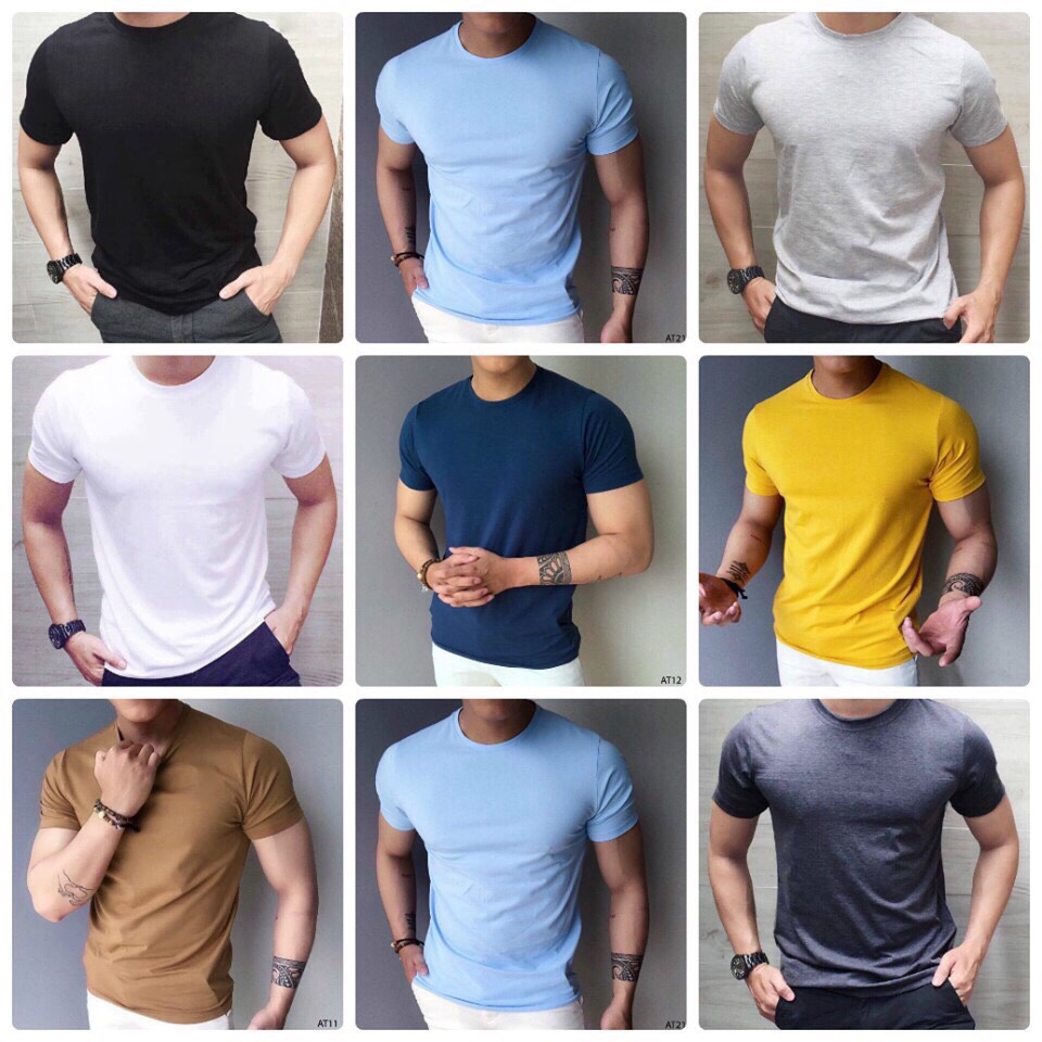 Áo Thun Nam  Chất Cotton Co dãn Thoáng mát