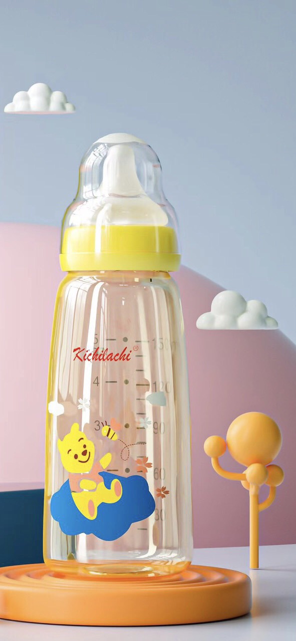Bình sữa PPSU cổ hẹp cao cấp Kichilachi cho bé 80ml 150ml 250ml