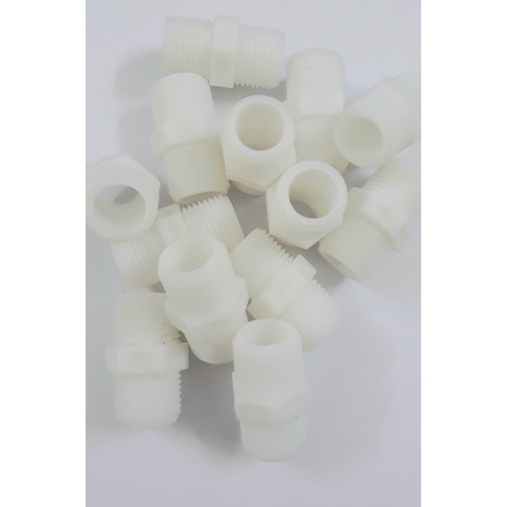 Bộ 2 (cút) nối thẳng ren 21 ra 21
