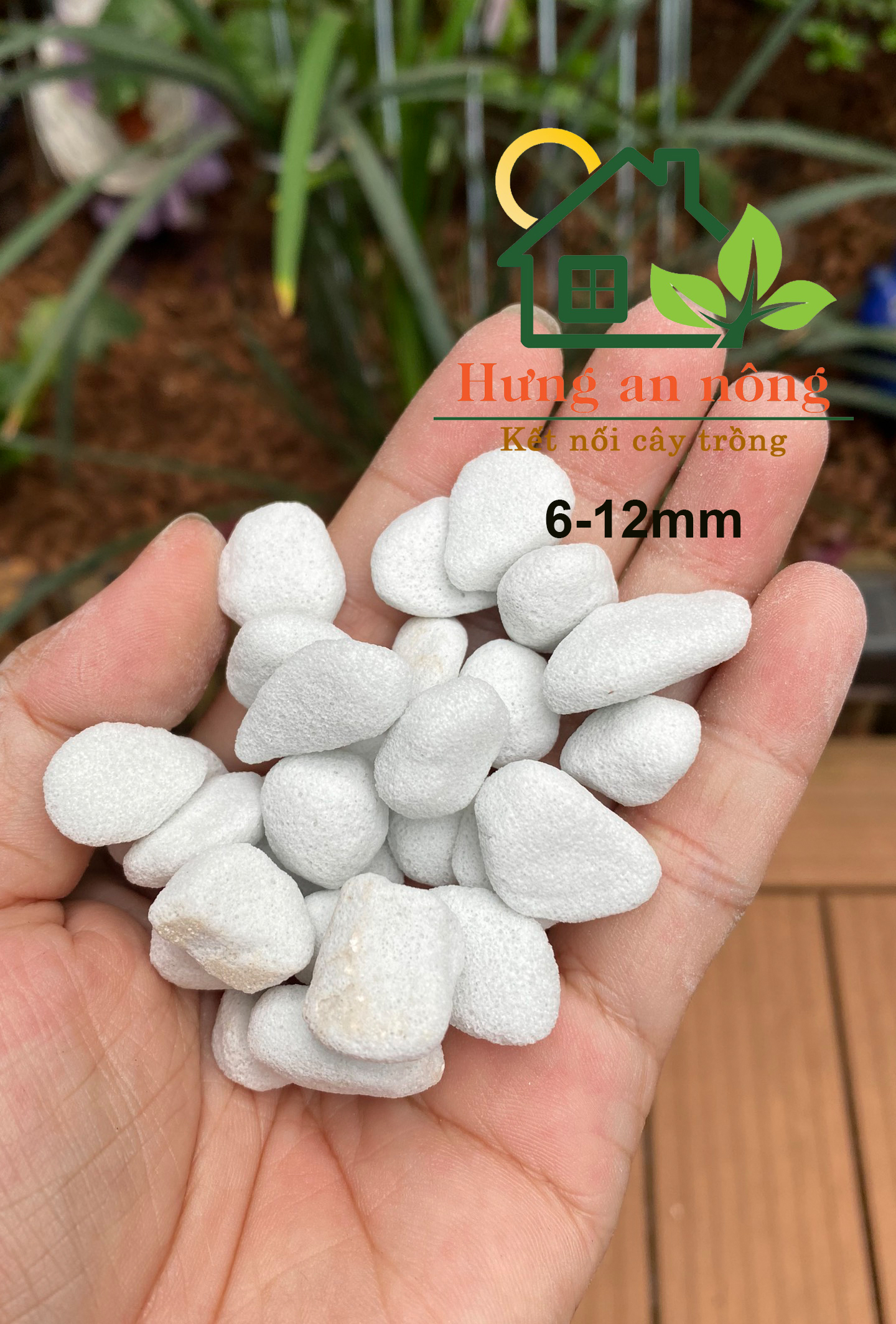 Đá Perlite trân châu 2 lít – giá thể siêu nhẹ thoáng khí trộn đất trồng cây (size 3-6mm / 6-12mm)