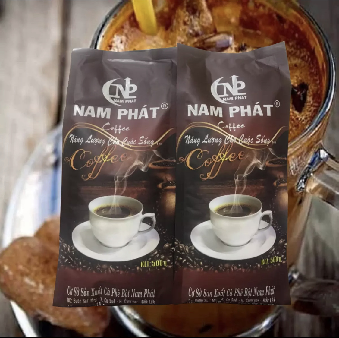 CAFE NGUYÊN CHẤT [1 KG = 2 GÓI ] cà phê bột thơm loại 1 hàng pha phin truyền thống - đặc sản nhà vườn Buôn Mê - túi 500g