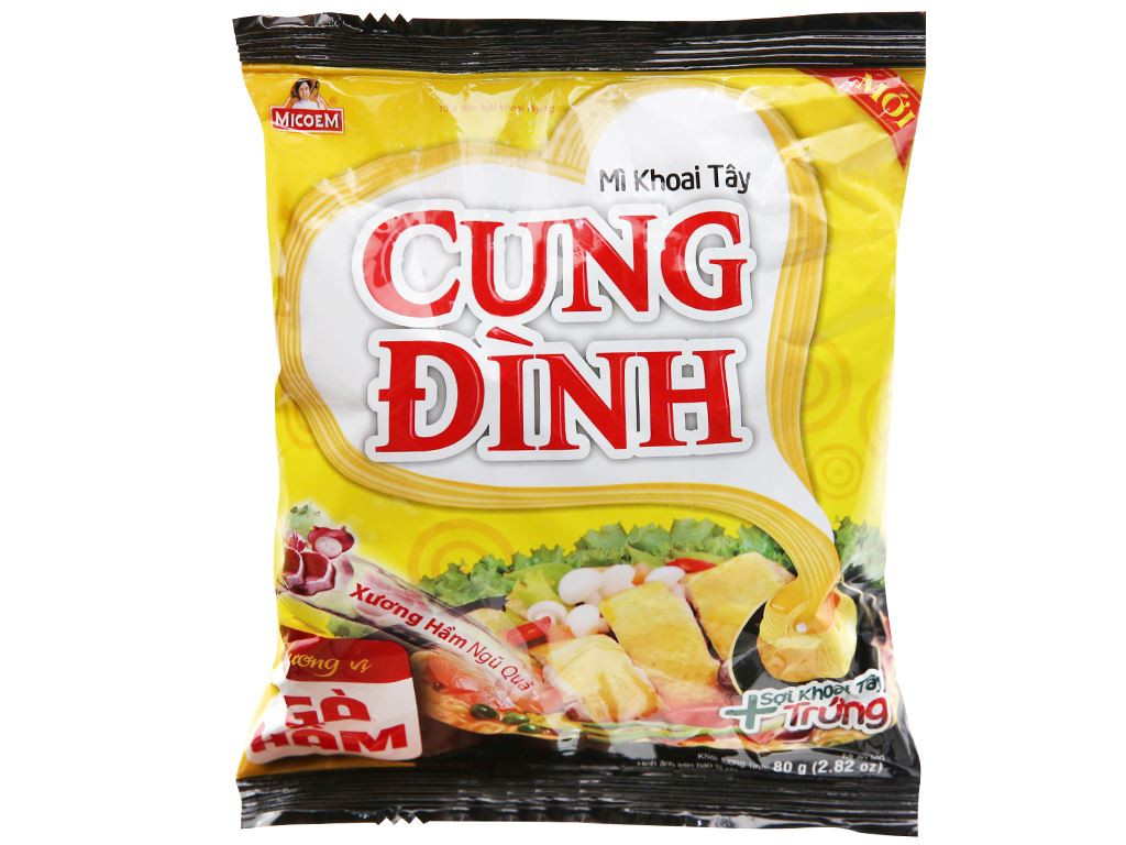 Mì khoai tây Cung Đình gà hầm (5 gói 80g)