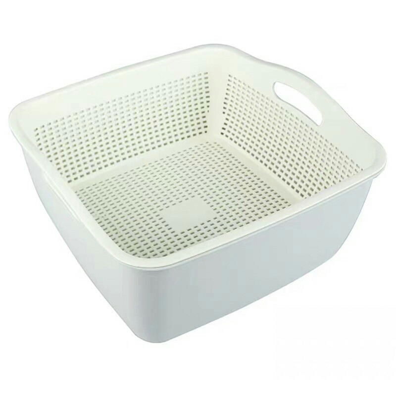 rổ nhựa 2 lớp hình vuông ,rổ đựng rau củ quả hàng xuất Nhật cao cấp