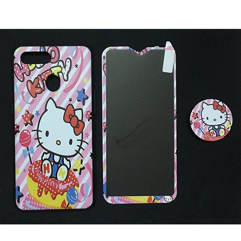 Combo Dán Full màn hình và pop giá đỡ Oppo A5S ( CHỌN HÌNH )