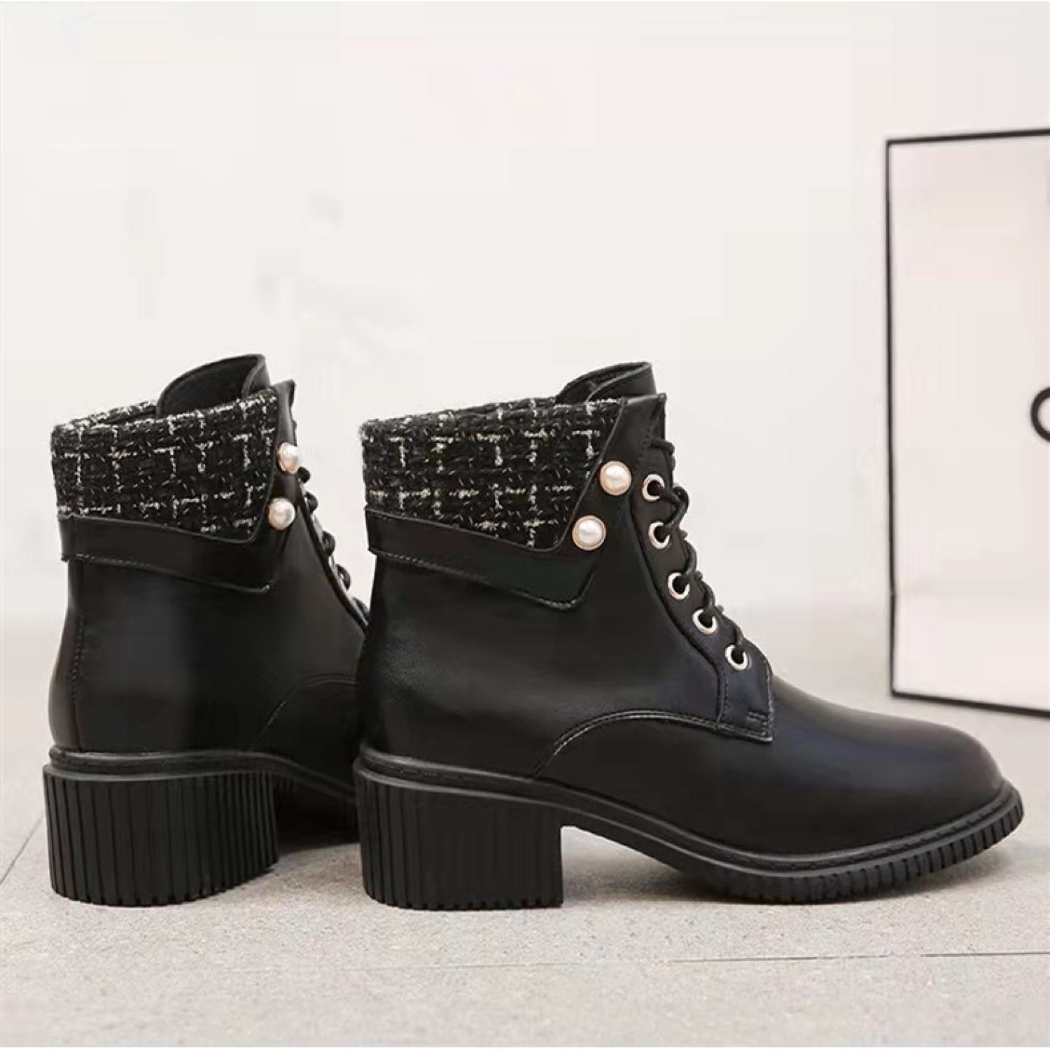 Boot Nữ Martin phong cách Nhật Bản Cao Gót 5P