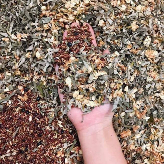 Sỉ toàn quốc 2kg trà gạo lứt đỗ đen lá sen