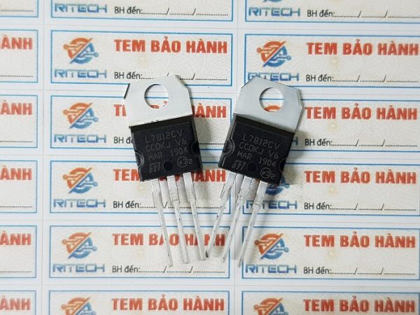 Combo 10 chiếc l7812cv, l7812 ic nguồn ổn áp 12v to-220