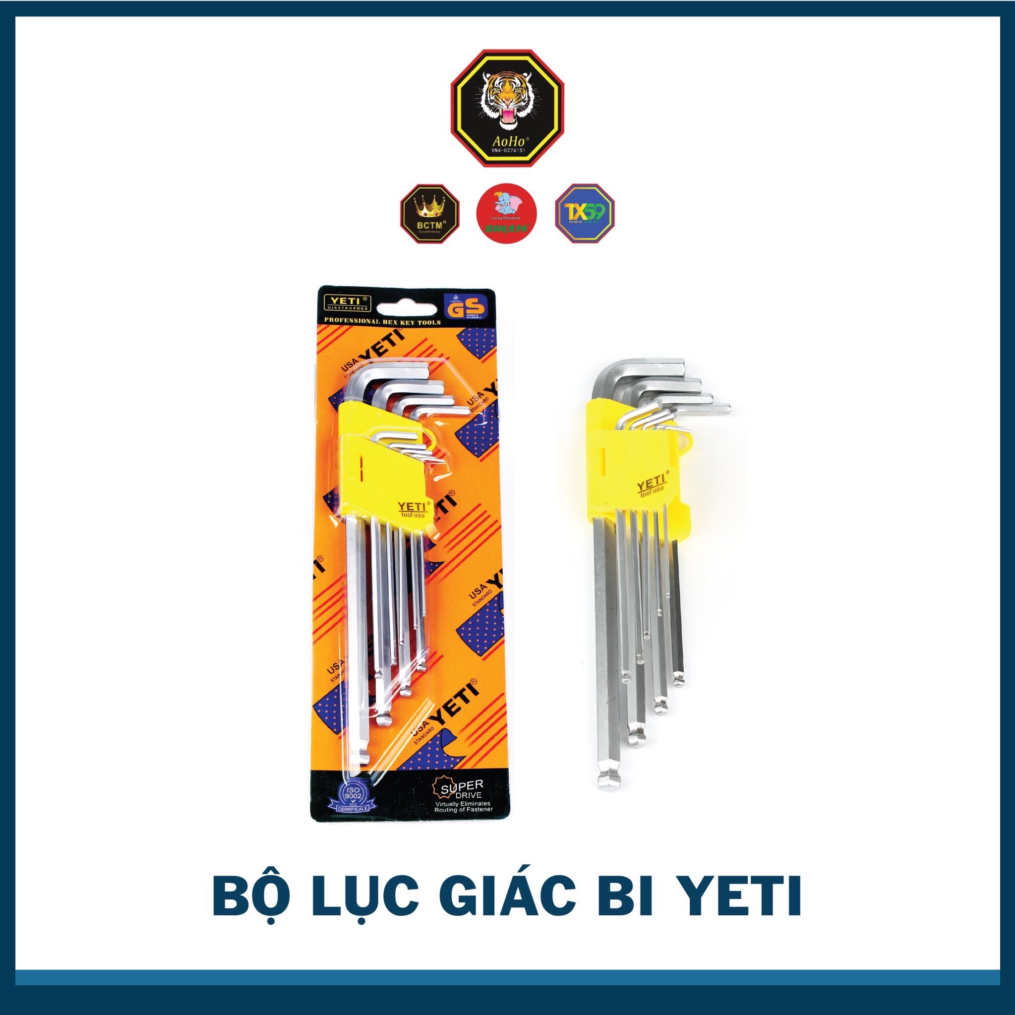 Lục giác yeti bi bộ gồm 9 cây