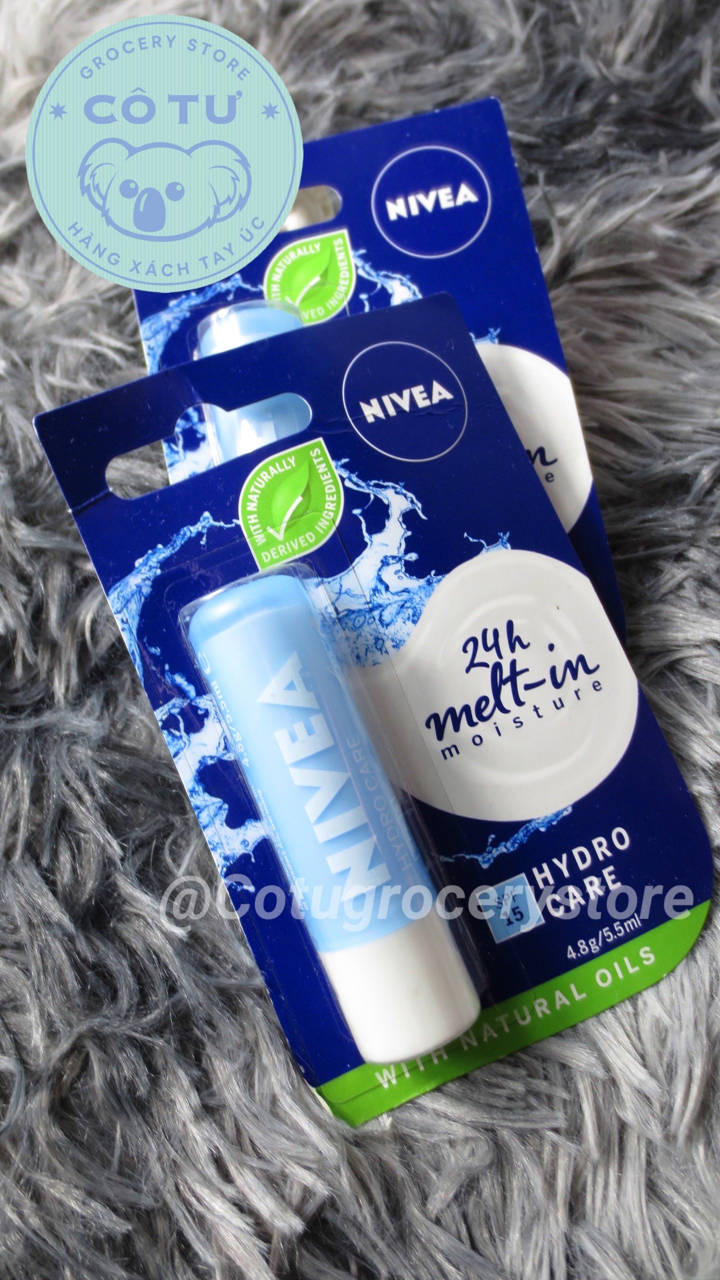 Son Dưỡng Nivea Nhiều Loại (Hàng Úc) 4,8G