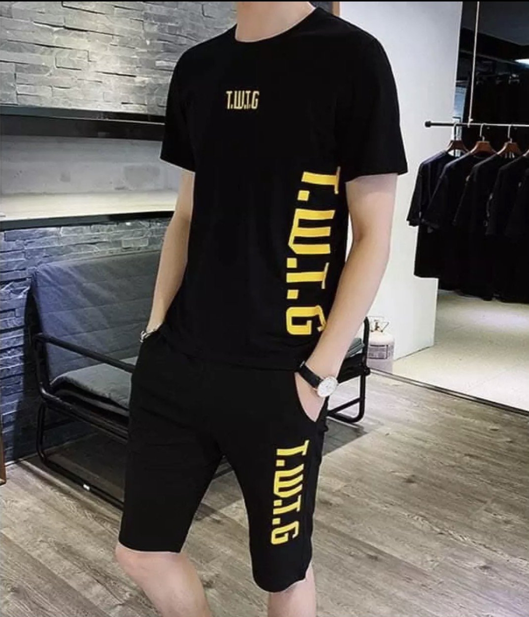 Set Bộ Thể Thao Nam In Chữ Cá Tính