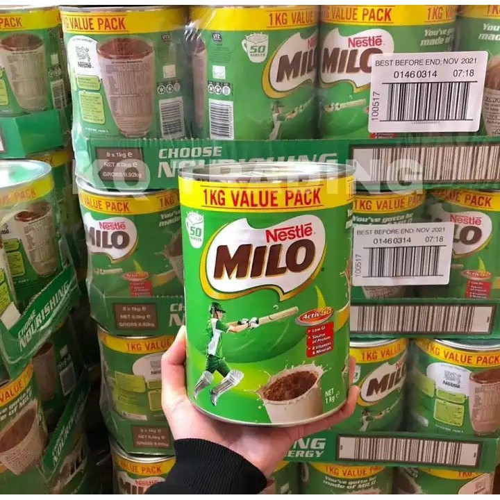 Sữa bột Milo Úc Nestle Chính Hãng, 1kg