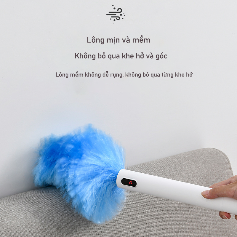 Feather duster electric 360° dust removal household cleaning tool