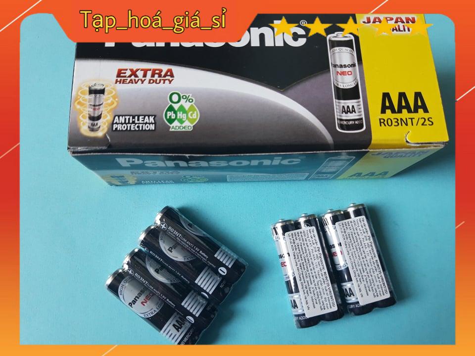 2 vỉ 4 viên pin than đen panasonic AAA