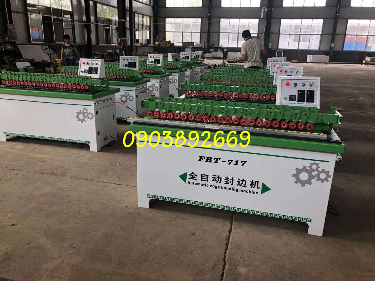 [HCM]máy dán cạnh gỗ 5 chức năng tự động đẩy phôi FRT717