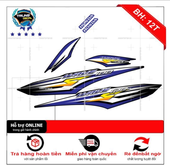 Tem rời xe wave S100 2016