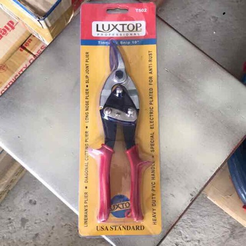 Kéo cắt nhôm cắt tôn LUXTOP cong trái