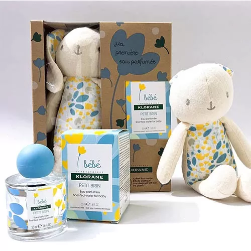 Nước hoa cho bé Klorane Bébé Petit Brin 50ml (tặng kèm thỏ bông)