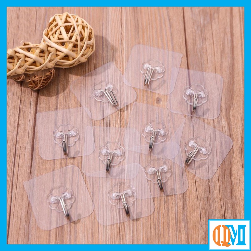 10 chiếc móc dán tường siêu dính , siêu chắc chắn