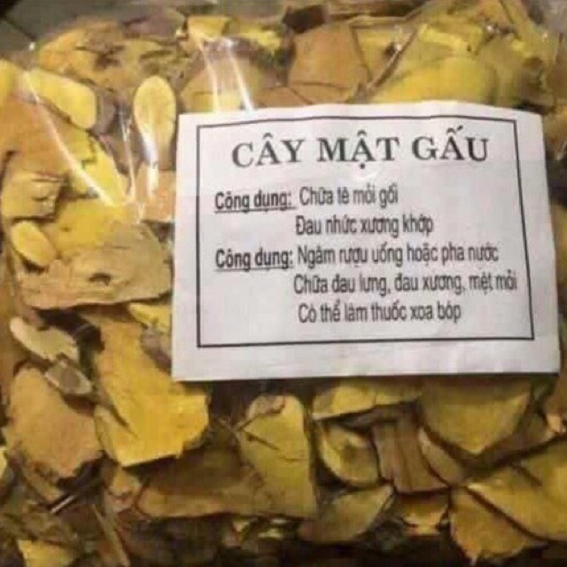 cây mật gấu khô thái lát 1kg (cây lá đắng)
