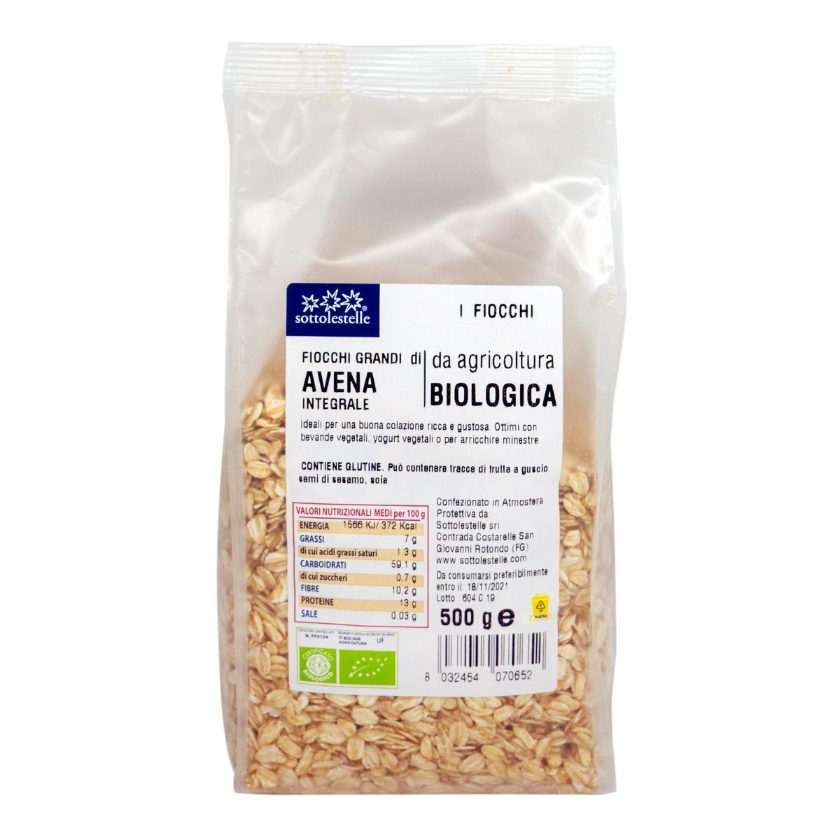 Fiocchi Grandi di Avena Integrale