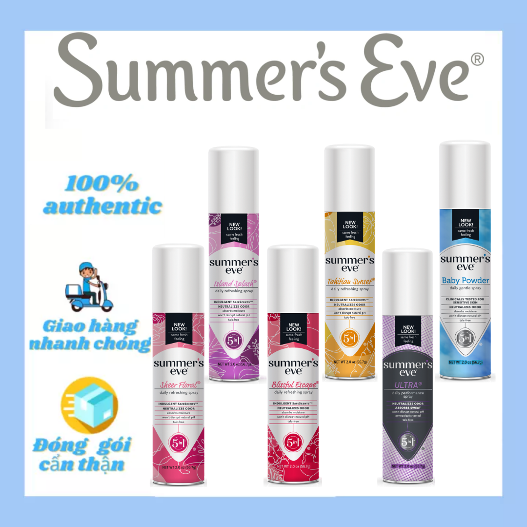 [HCM][Đủ Mùi] - 56.7g] Xịt Phụ Khoa Summer’s Eve Spray