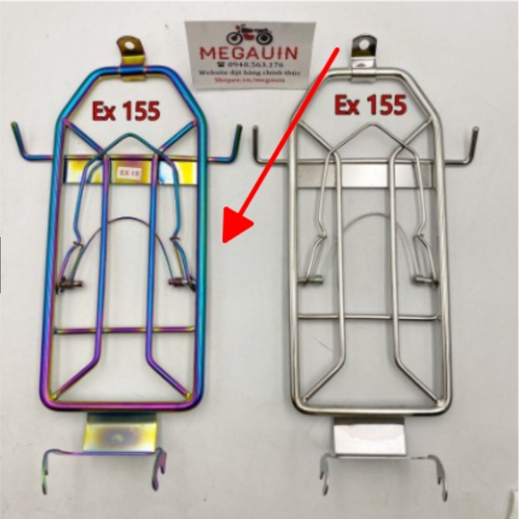 BAGA THÉP 10 LY EXCITER 150 / 155 (Lượn giữa trước Ex150 / 155 các màu)