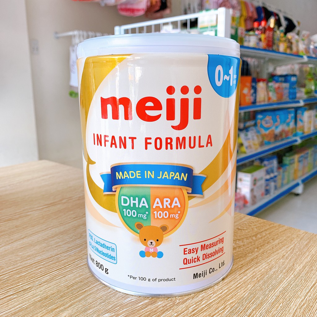 Sữa Meiji số 0, 9 800g Mẫu mới ( nhập khẩu chính hãng)
