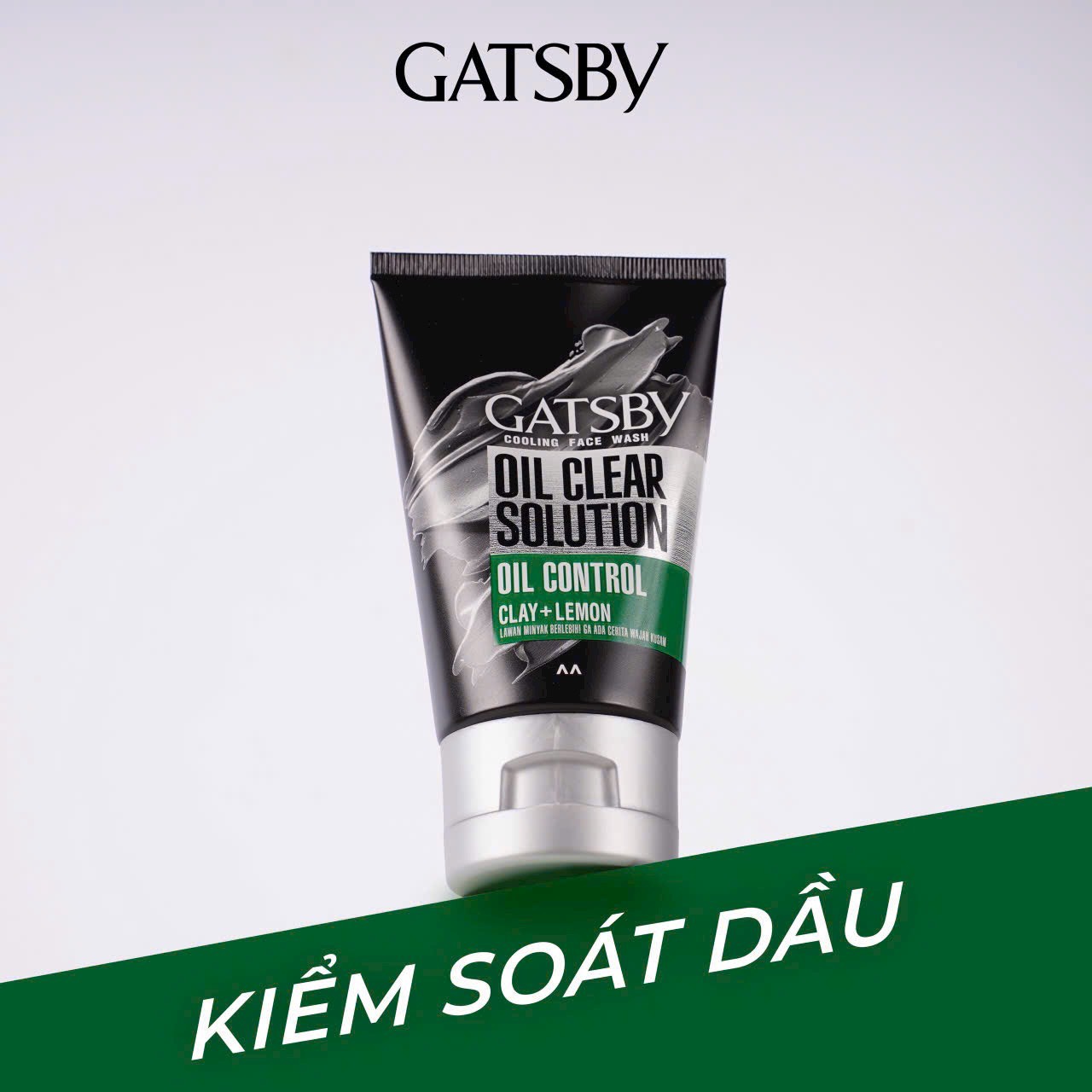 Sữa rửa mặt Gatsby Oil Clear Solution 100g, sữa rửa mặt kiềm dầu
