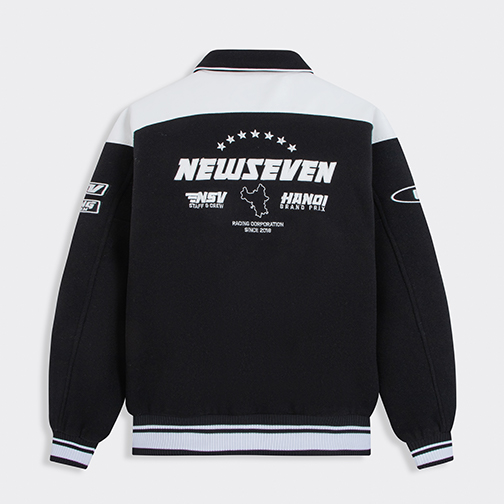 Áo Khoác Varsity Boxy NEWSEVEN Jacket SAIGON/HANOI Team AKVS.113