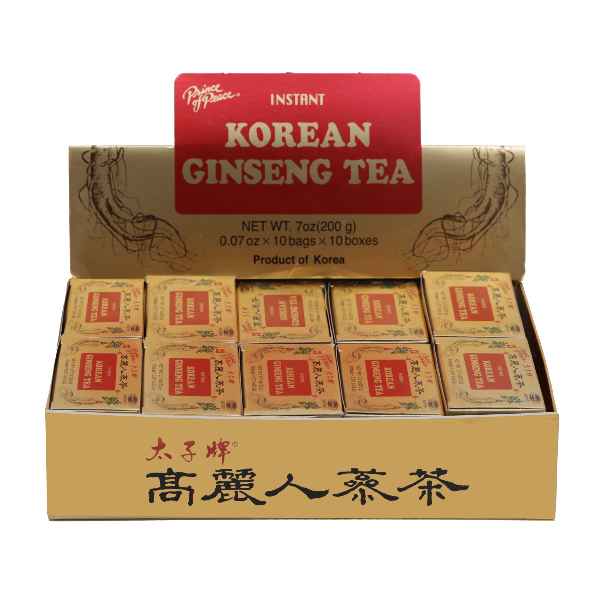 Trà Sâm Hàn Quốc Korean Ginseng Tea 100 gói, 200g