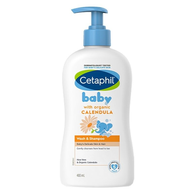 Sữa Tắm Gội 2 In 1 Cho Bé Cetaphil Baby Gentle Wash Shampoo & Baby Wash Shampoo With Organic Calendula