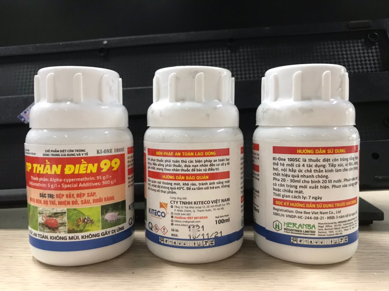 Chế phẩm diệt côn trùng Thần điền 100ml chuyên rệp, trĩ, nhện đỏ,....
