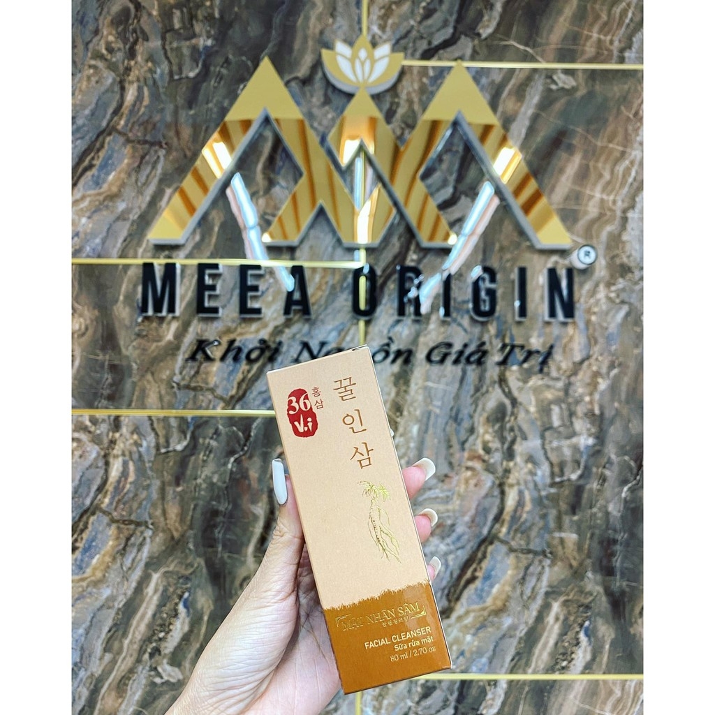 Sữa rửa mặt mật nhân sâm cao mụn sâm đỏ 36 vị