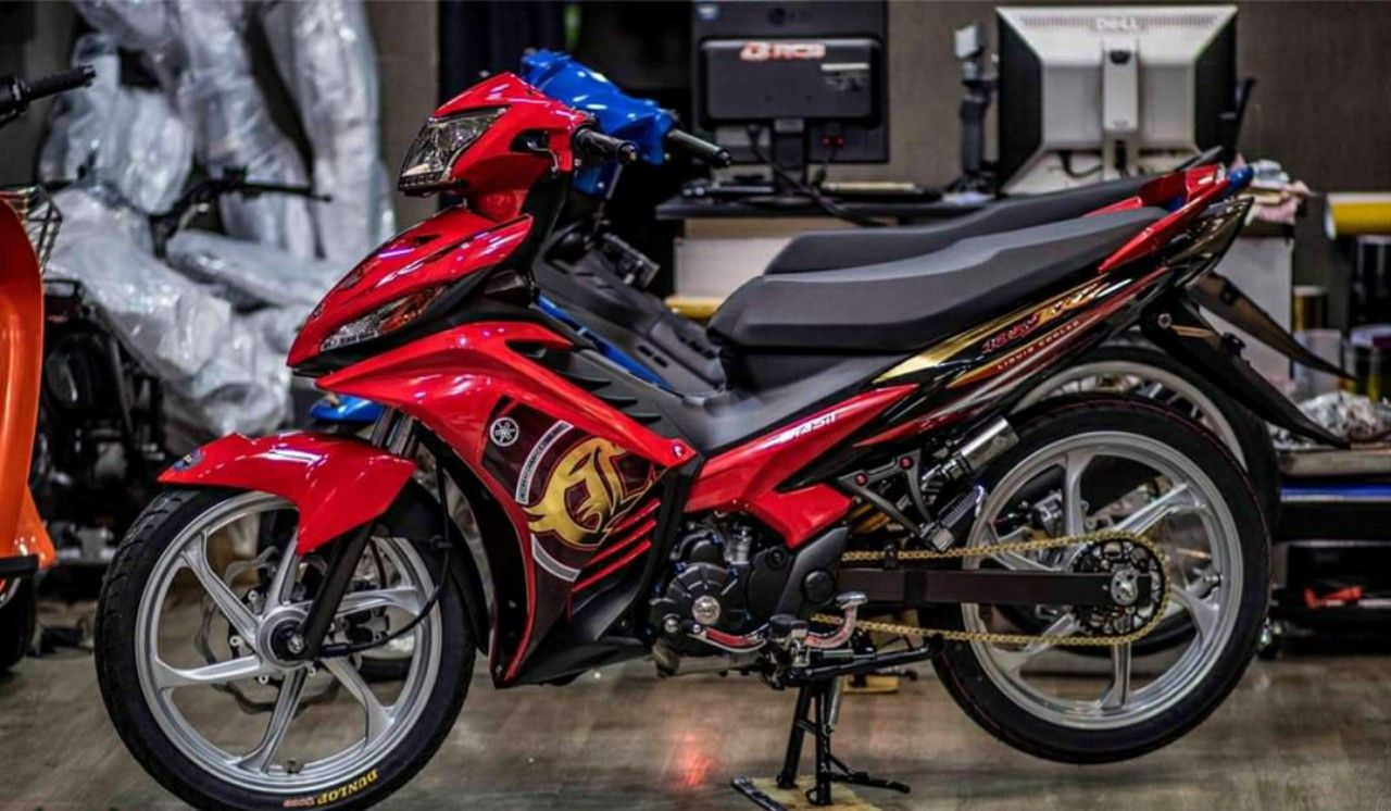 [HCM]Tem xe Exciter135 tem rời crom bóng xe đỏ đen