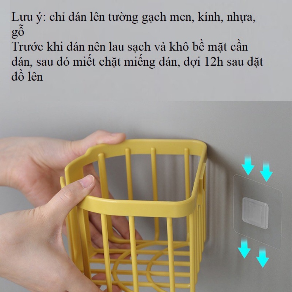 giỏ đựng giấy dán tường, giỏ đựng đồ đa năng nhỏ gọn 3380