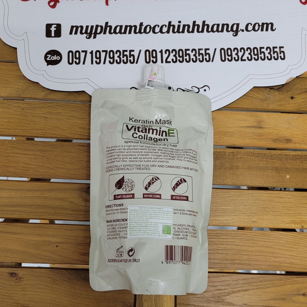 DẦU DƯỠNG TÓC HOẶC DẦU HẤP COLATIN VITAMIN E 500ML