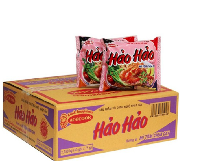 Thùng 30 Gói Mì Tôm Hảo Hảo Chua Cay 75g