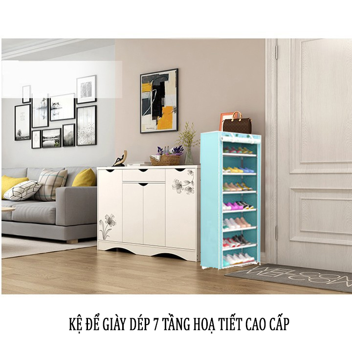 TỦ VẢI ĐỰNG GIÀY DÉP 7 TẦNG 8 NGĂN